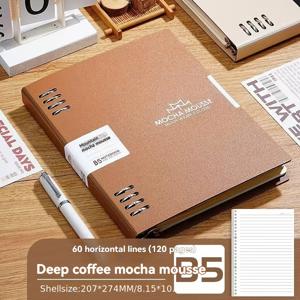 TEMU 1개 레트로 루즈리프 노트북 바인더 노트 B5 노트 분리형 회의록 120페이지