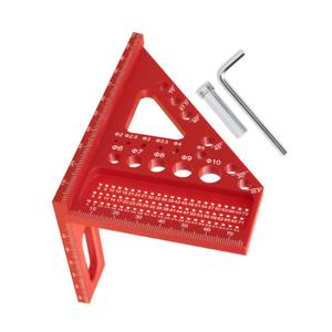 TEMU CCIEAO 목수용 각도기 3D 멀티앵글 측정 및 스크라이빙 도구, 분실 방지 핀 - 헤비듀티 ABS 플라스틱 각도 레이아웃 장치 (22.5°-90°) 레이저 각도 눈금 포함, 목공, 건설, DIY용 - 목수 호환