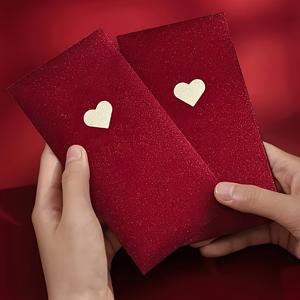TEMU 24개 축제 빨간 봉투 | 하트 패턴 3가지 색상 | 발렌타인데이, 새해, 크리스마스, 생일을 위한 다양한 행사 | 튼튼한 장식 봉투, 선물 돈 지갑 & 스타일리시한 선물 포장
