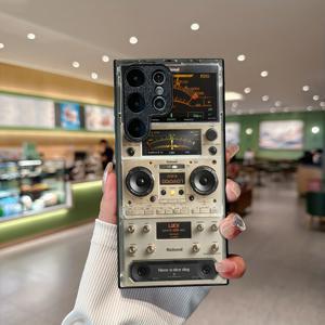 TEMU 행운의 라디오 삼성 갤럭시 S25 울트라/S24 울트라/S23 울트라 호환 충격 방지 강화유리 휴대폰 케이스, S24 플러스/S23 플러스/S22 울트라용 피부 친화적 S24 5G 오염 방지 창의적인 풀커버 렌즈 S23 휴대폰 케이스, 남성 및 여성을 위한 선물