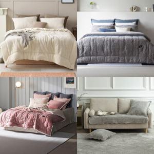 극세사 풀세트 6만원대! 한파대비! FW침구/러그/담요 外 파격가+쿠폰 찬스