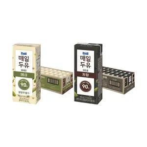 매일두유 99.9 190ml, 24개 + 검은콩 190ml, 24개