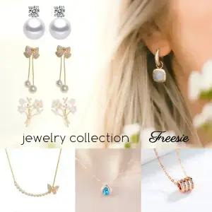 2월 즉할 [freesie] 14K 귀걸이 목걸이 진주 귀걸이 순은목걸이 은 실버 s925 쥬얼리 주얼리세트