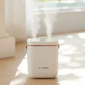 비타그램 가죽핸들 손잡이 초음파 듀얼분사 소형 가습기 VG-HF3510W