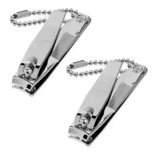 쓰리세븐 777 소형 손톱깍이 (N-608FC - 2개) 손톱깍기 발톱깍이 발톱깍기 손발톱 깍이 휴대용 고리형