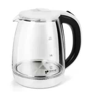 키친아트 1.8L 유리포트 사무실 커피포트기 무선전기주전자 화이트