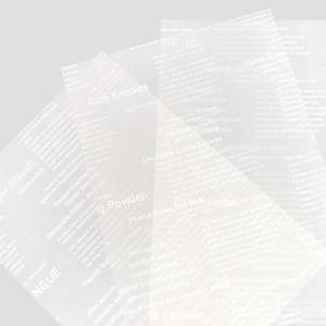 (TY) 흰배경 흰글씨 왁스 유산지 식품 샌드위치 포장지 500장 1000장