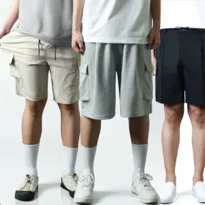 남자 반바지 버뮤다팬츠 냉장고 냉감 쿨링팬츠 트레이닝 5부 6부 7부 린넨 마 스판 면 슬랙스 카고 밴딩 빅사이즈 남성 흰 검정 베이지 회색