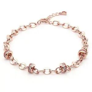 [도로시] 14k 스몰 도넛링 오벌팔찌