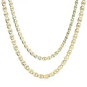 [도로시] 14k 반짝 사다리 체인 목걸이_2type_A타입