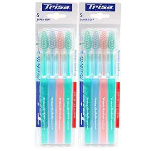 트리사 칫솔 슈퍼소프트 4개입X2개/트리샤/잇몸질환/스위스칫솔