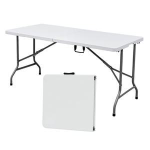 브로몰딩 테이블 캠핑 야외테이블 상판접이식1500 행사매대 야외용 플라스틱
