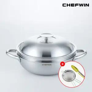 [롯데 단독 사은품 증정]  316STS 통5중 28cm 파티웍