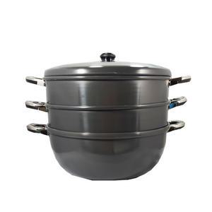 대형3단찜솥36cm42cm /경질찜기 /찜통/곰솥/떡시루/냄비궁중팬