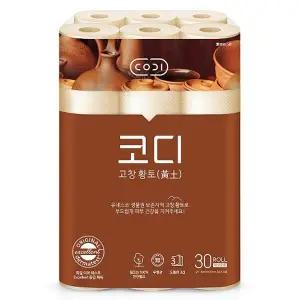 [코디] 고창 황토 화장지 30Mx30롤 1팩