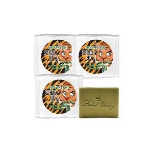 [라벨영]피부결점병풀티트리클렌징폼수제비누 호랑이비누 3개