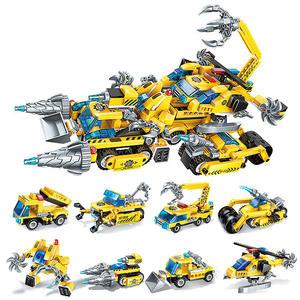 중기전차 8종 세트 중장비차 합체 자동차 블록 어린이 선물 호환블록 크리스마스 생일 학원 달란트