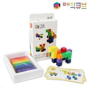 매직큐브 큐블로 매직28 /20mm / 활용카드 포함 / 자석블록 매직큐브 28pcs /찰칵! 찰칵! 소리나는 자석블록, 모든면이 밀어내지 않고 저절로 붙어요!