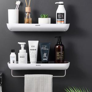 무타공 접착식 욕실 화장실 선반 다목적 일자선반 정리대 젠다이 수납