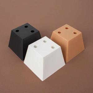 [철물인] 사각뿔발 45 (1개) / 가구다리 높이 조절발 가구발 조절좌 발통 받침 골발 PVC