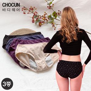 [초끈] 달위생팬티 3종세트(친환경방수포사용 85~100사이즈까지)