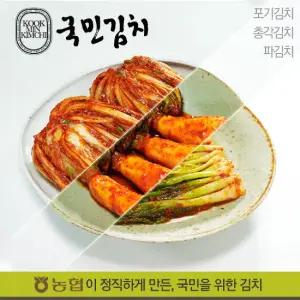 [농협국민김치] 포기3kg+총각3kg+파1kg 한국농협김치