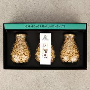 [오초록][코리안 파인] 고소한 축령산 가평잣 세트3호 (100g x 3병)