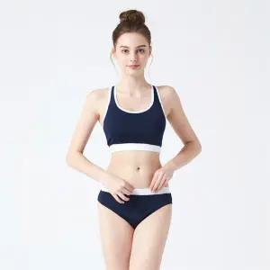 [베이직엘르] 여성인 래쉬가드 이너 브라탑 비키니 팬티 수영복 세트 BEL S230N_P065109018