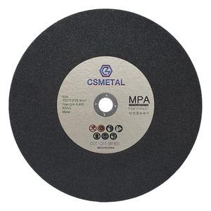 CSMETAL 14인치 절단석 3.5T 고속절단기날 고속 커팅날 연마석 철재용 스텐용 금속용