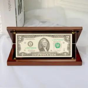 [캘리]행운의2달러 화폐 아크릴액자 개업 이사 축하선물 행사기념품 CS-005-T