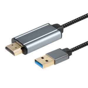 USB 3.0 to HDMI 변환 화면 출력 미러링 케이블 1.8M/Full HD 1920X1080p 60Hz