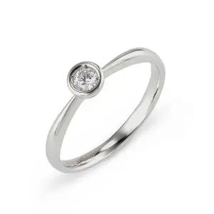 [도로시] 플래티늄(Pt950) 베즐 1부 다이아몬드 반지