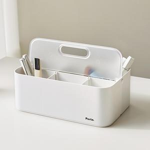 투명 뚜껑 칸막이 손잡이 수납함 적층 디자인 리빙박스 펜트리 다용도 수납 정리함