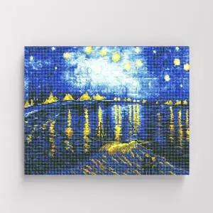 [아트박스]/아이러브페인팅 DIY캔버스형 보석십자수40x50cm 아를-별이빛나는밤에