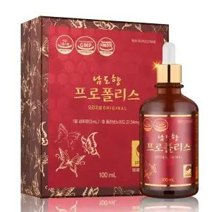 남도향프로폴리스 100ml 오리지널 원액 플라보노이드 25% 강화 수용성특허기술 최고흡수율 실현