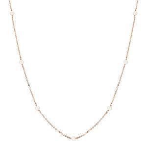 [모아르]14K 목걸이 체인 레이어드 드롭 티엘 진주