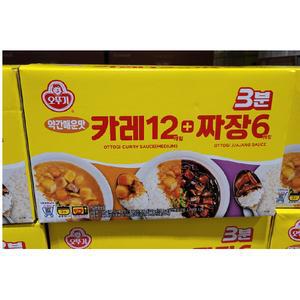 오뚜기 3분 카레200gx12개+짜장200gx6개