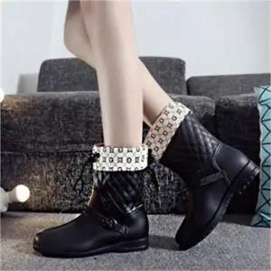 [오노마] ONM 여성용 따뜻한 겨울 털안감 장화 방수 레인 숏 부츠 (S8123948)