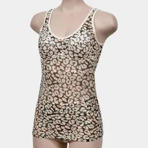 [오노마] ONM 화려한 호피무늬 여성 이너웨어 B컵 망사브라런닝 (S8650073)