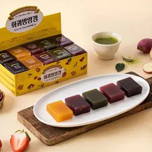 [화과방]큐빅양갱 30개입(+쇼핑백) / 5가지맛 어르신 간식 전통과자 옛날과자 양갱 선물