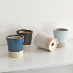 마이플랜트 로자리안 글레이즈 캔디 8호 분갈이 국산 유약 화분 인테리어 토분