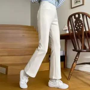 [핑크시슬리] 워너비 밍크 스판 세미부츠컷 밴딩팬츠