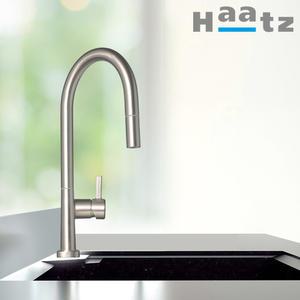 하츠 싱크대수전 FC-UB100 마레201 거위목 무광니켈 국내산고급수전