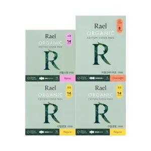 유기농 순면커버 생리대 SET (소1+중2+오버나이트1)