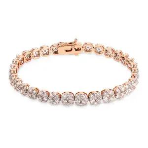 [도로시] 14k 러브 홀릭 다이아몬드 테니스 팔찌(총 6.54CT)