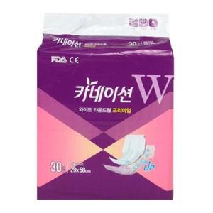 카네이션 속기저귀 와이드라운드 고급 4팩 120매