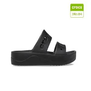 [크록스 본사] 바야 플랫폼 샌들 블랙 208188-001