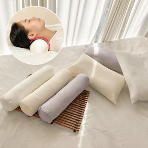 일담 빨아쓰는 경추베개+커버 세트/ 메쉬 여름베개 숙면 코골이 높이조절 원통형