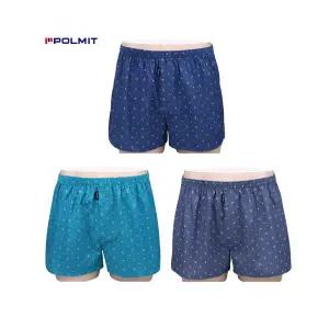 폴밋 남자 트렁크팬티 PMT346-8 순면사각 3매세트