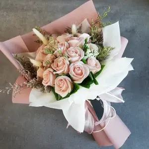 [베이비핑크] 비누꽃다발 화이트데 여자친구 남자친구생일